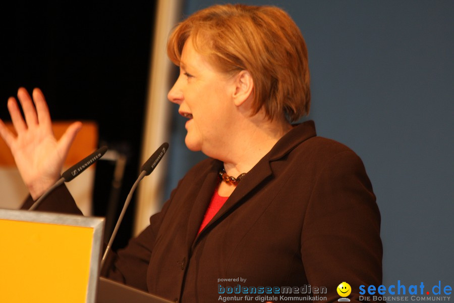 Kanzlerin Angela Merkel - CDU Wahlkampf: Ravensburg, 14.02.2011