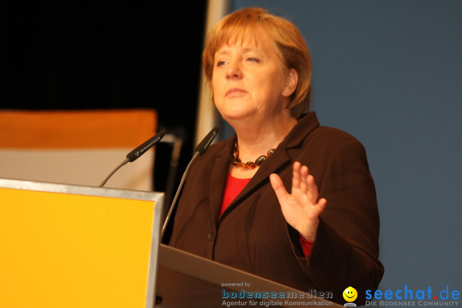 Kanzlerin Angela Merkel - CDU Wahlkampf: Ravensburg, 14.02.2011