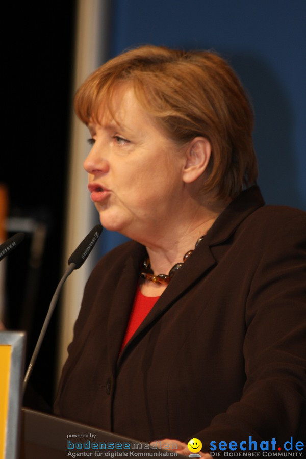 Kanzlerin Angela Merkel - CDU Wahlkampf: Ravensburg, 14.02.2011