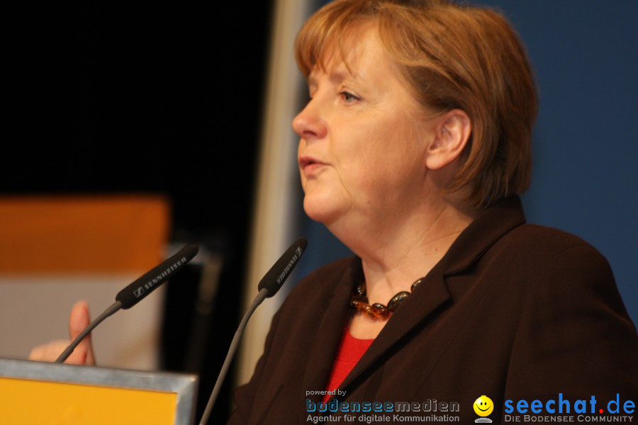 Kanzlerin Angela Merkel - CDU Wahlkampf: Ravensburg, 14.02.2011