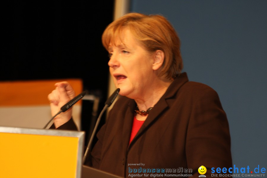 Kanzlerin Angela Merkel - CDU Wahlkampf: Ravensburg, 14.02.2011