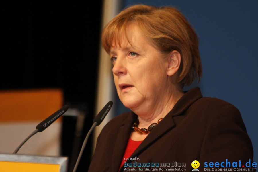 Kanzlerin Angela Merkel - CDU Wahlkampf: Ravensburg, 14.02.2011