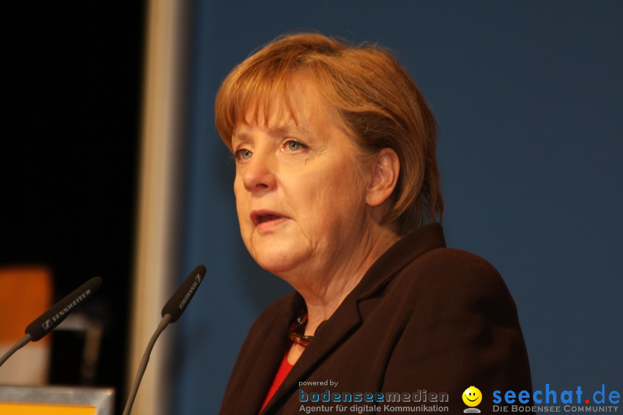 Kanzlerin Angela Merkel - CDU Wahlkampf: Ravensburg, 14.02.2011