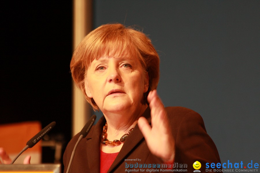 Kanzlerin Angela Merkel - CDU Wahlkampf: Ravensburg, 14.02.2011