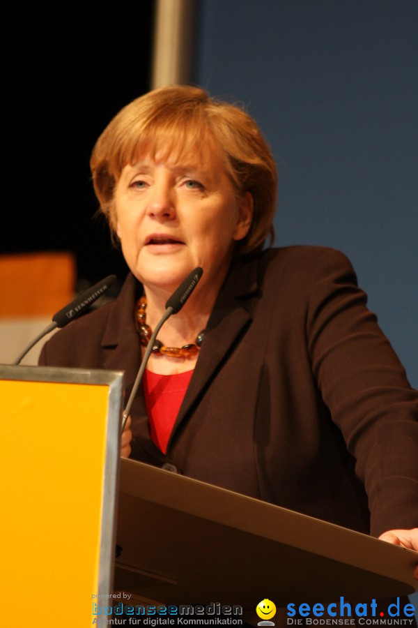 Kanzlerin Angela Merkel - CDU Wahlkampf: Ravensburg, 14.02.2011