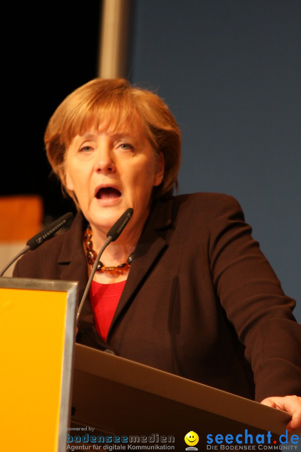 Kanzlerin Angela Merkel - CDU Wahlkampf: Ravensburg, 14.02.2011