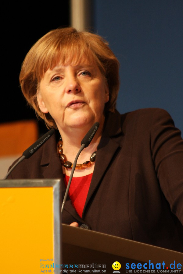 Kanzlerin Angela Merkel - CDU Wahlkampf: Ravensburg, 14.02.2011