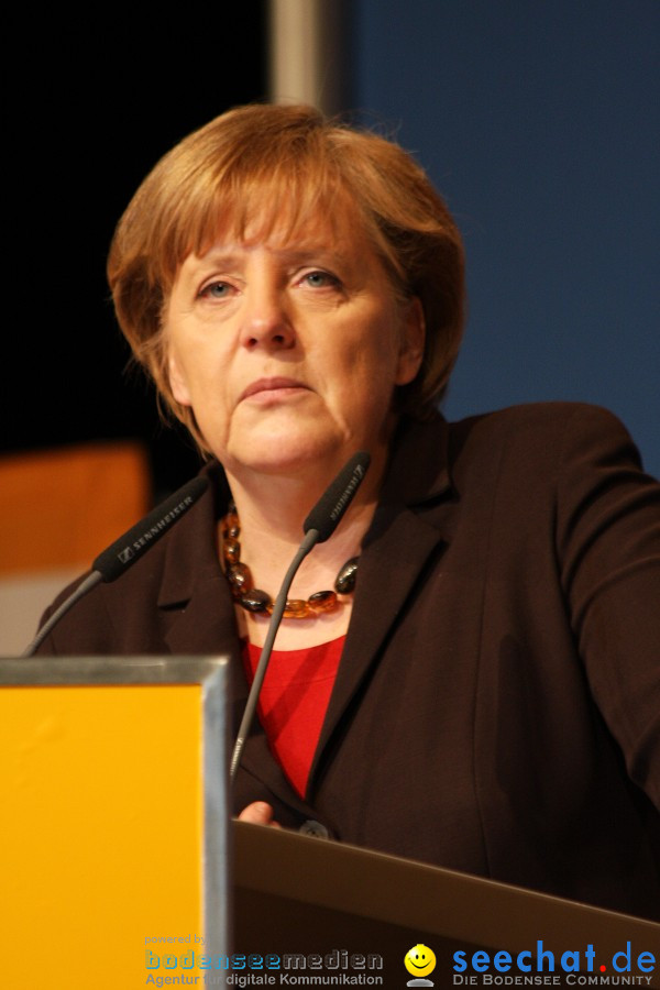 Kanzlerin Angela Merkel - CDU Wahlkampf: Ravensburg, 14.02.2011