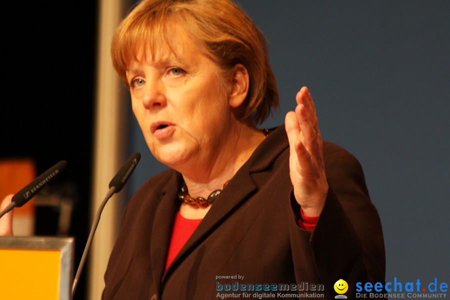 Kanzlerin Angela Merkel - CDU Wahlkampf: Ravensburg, 14.02.2011