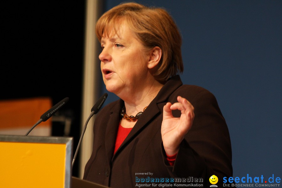 Kanzlerin Angela Merkel - CDU Wahlkampf: Ravensburg, 14.02.2011