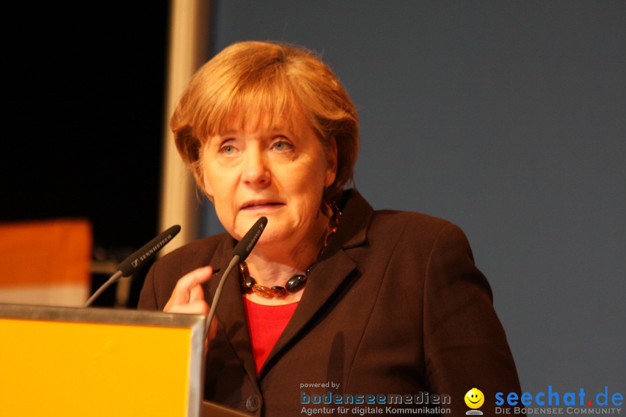 Kanzlerin Angela Merkel - CDU Wahlkampf: Ravensburg, 14.02.2011