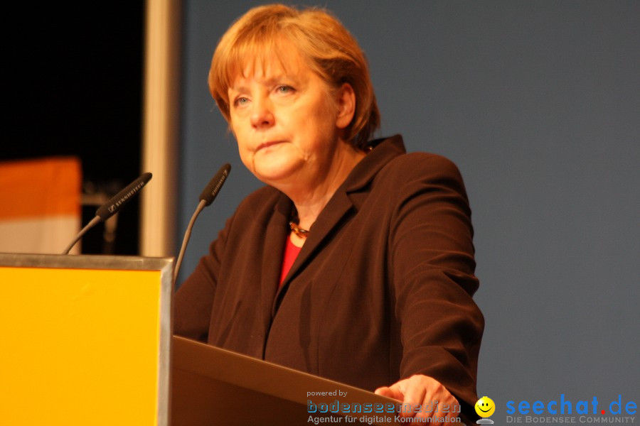 Kanzlerin Angela Merkel - CDU Wahlkampf: Ravensburg, 14.02.2011