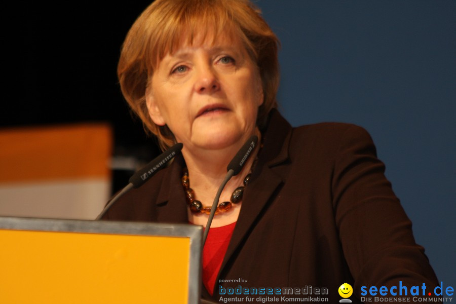 Kanzlerin Angela Merkel - CDU Wahlkampf: Ravensburg, 14.02.2011