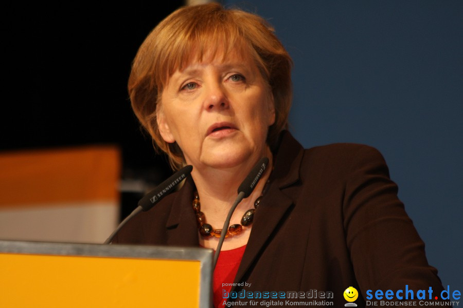 Kanzlerin Angela Merkel - CDU Wahlkampf: Ravensburg, 14.02.2011