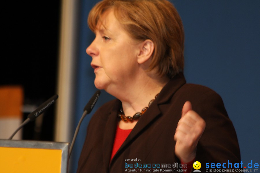 Kanzlerin Angela Merkel - CDU Wahlkampf: Ravensburg, 14.02.2011