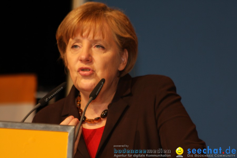 Kanzlerin Angela Merkel - CDU Wahlkampf: Ravensburg, 14.02.2011