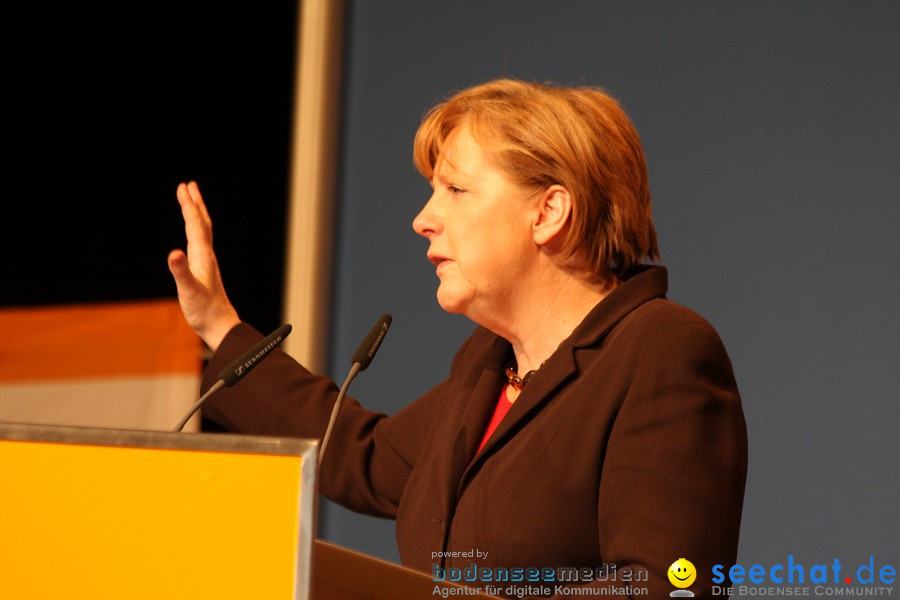 Kanzlerin Angela Merkel - CDU Wahlkampf: Ravensburg, 14.02.2011