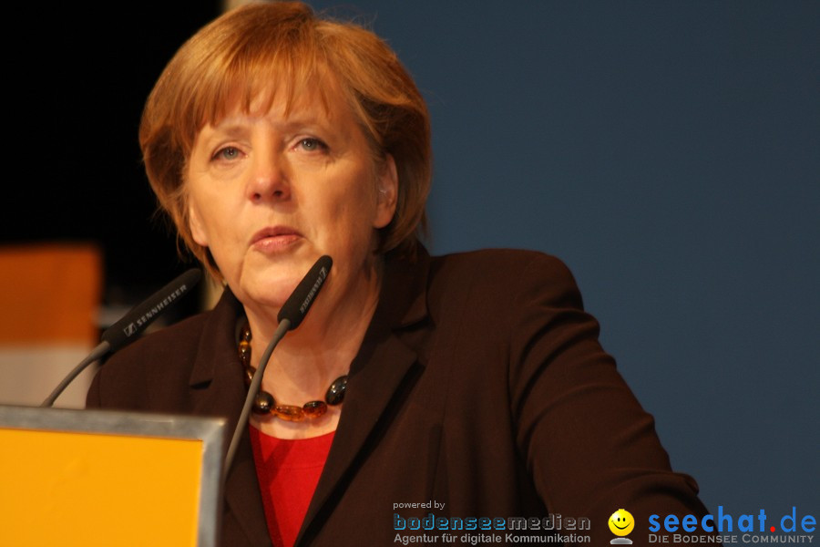 Kanzlerin Angela Merkel - CDU Wahlkampf: Ravensburg, 14.02.2011