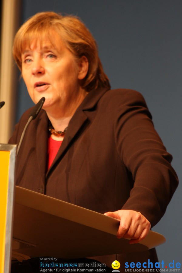 Kanzlerin Angela Merkel - CDU Wahlkampf: Ravensburg, 14.02.2011