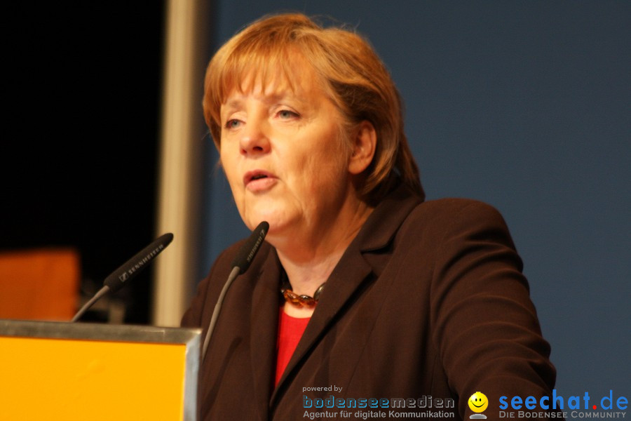 Kanzlerin Angela Merkel - CDU Wahlkampf: Ravensburg, 14.02.2011