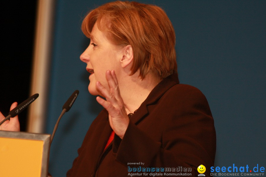 Kanzlerin Angela Merkel - CDU Wahlkampf: Ravensburg, 14.02.2011