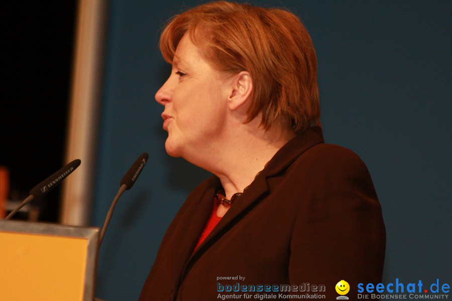 Kanzlerin Angela Merkel - CDU Wahlkampf: Ravensburg, 14.02.2011