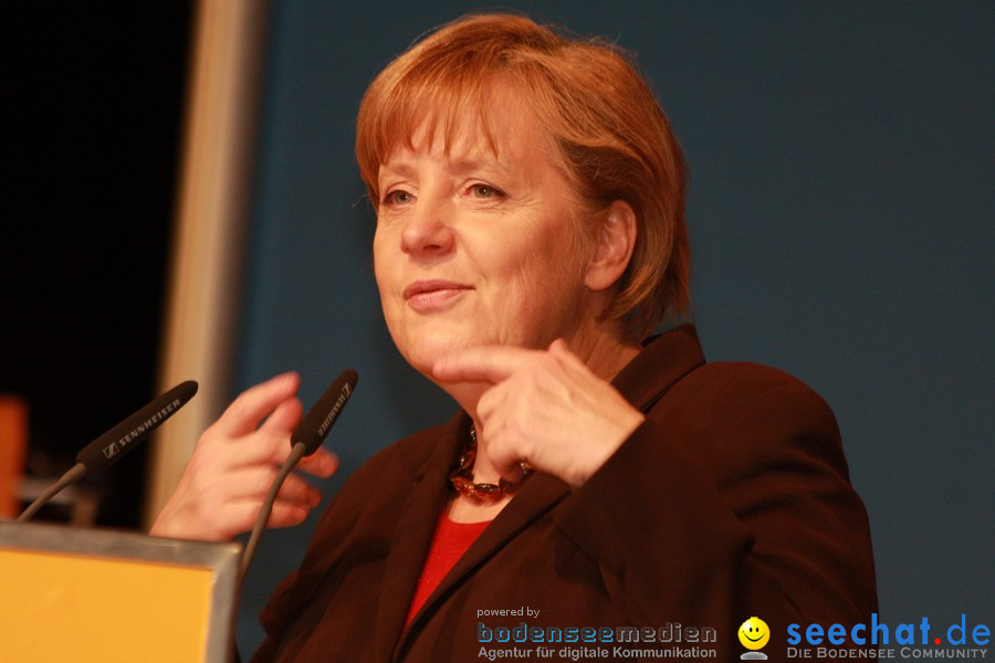 Kanzlerin Angela Merkel - CDU Wahlkampf: Ravensburg, 14.02.2011