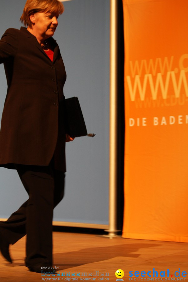 Kanzlerin Angela Merkel - CDU Wahlkampf: Ravensburg, 14.02.2011