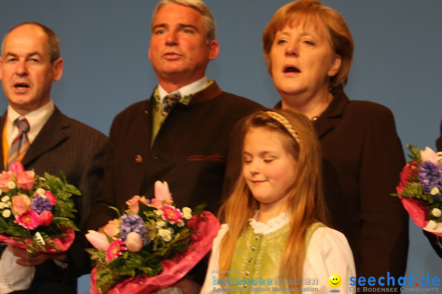 Kanzlerin Angela Merkel - CDU Wahlkampf: Ravensburg, 14.02.2011