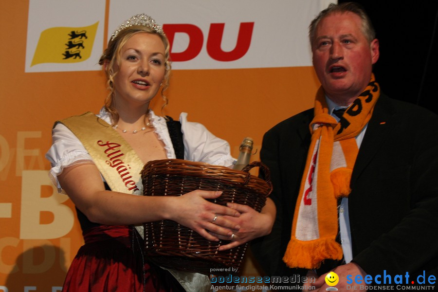 Kanzlerin Angela Merkel - CDU Wahlkampf: Ravensburg, 14.02.2011