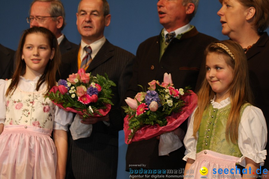 Kanzlerin Angela Merkel - CDU Wahlkampf: Ravensburg, 14.02.2011