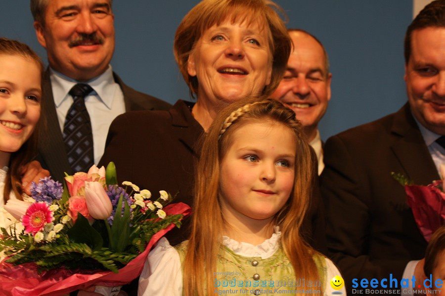 Kanzlerin Angela Merkel - CDU Wahlkampf: Ravensburg, 14.02.2011