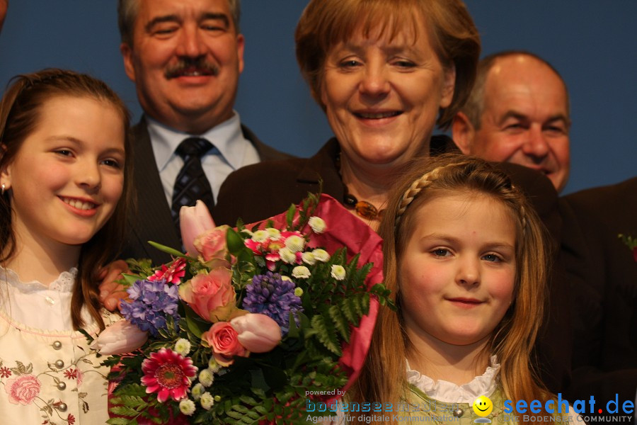 Kanzlerin Angela Merkel - CDU Wahlkampf: Ravensburg, 14.02.2011