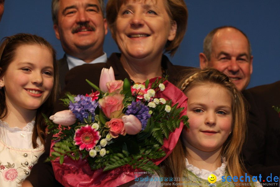 Kanzlerin Angela Merkel - CDU Wahlkampf: Ravensburg, 14.02.2011