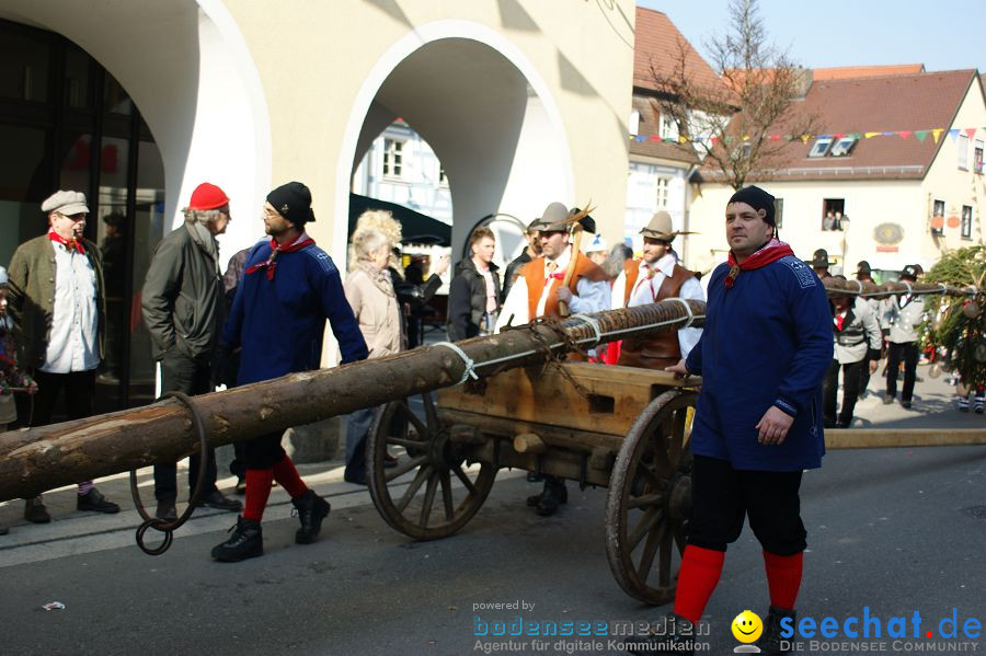 Narrenbaumstellen: Stockach am Bodensee, 03.03.2011