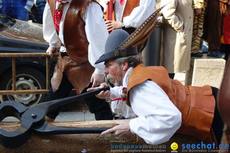 Narrenbaumstellen: Stockach am Bodensee, 03.03.2011