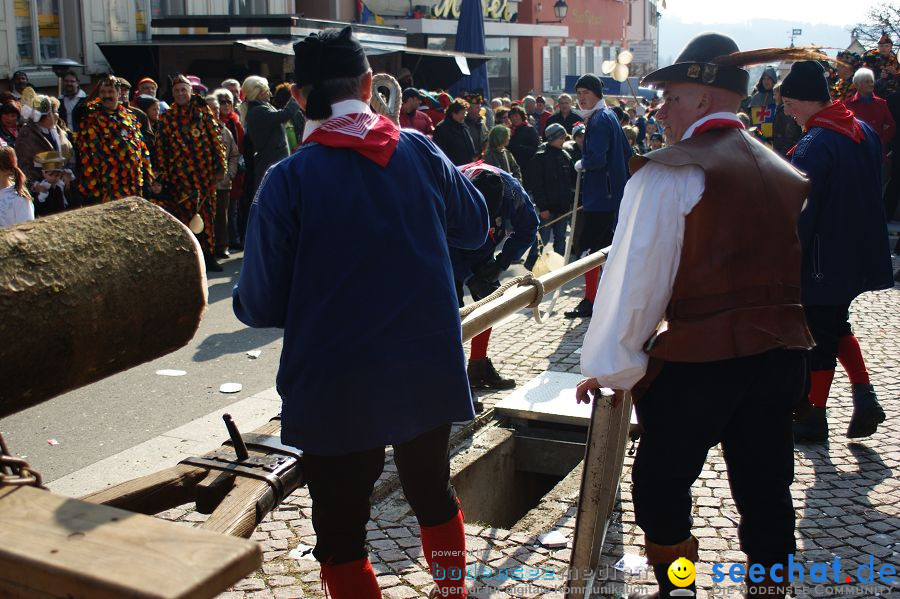 Narrenbaumstellen: Stockach am Bodensee, 03.03.2011