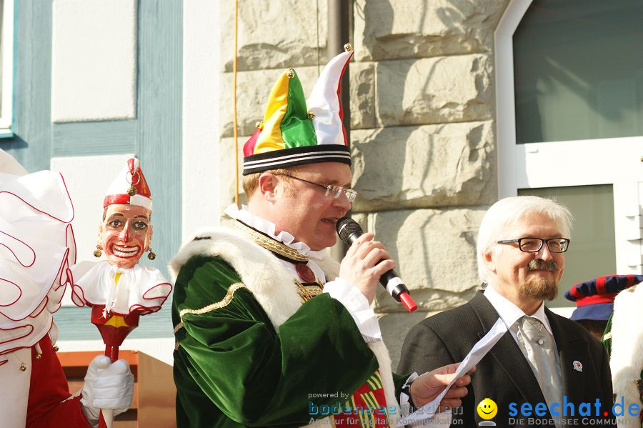 Narrenbaumstellen: Stockach am Bodensee, 03.03.2011