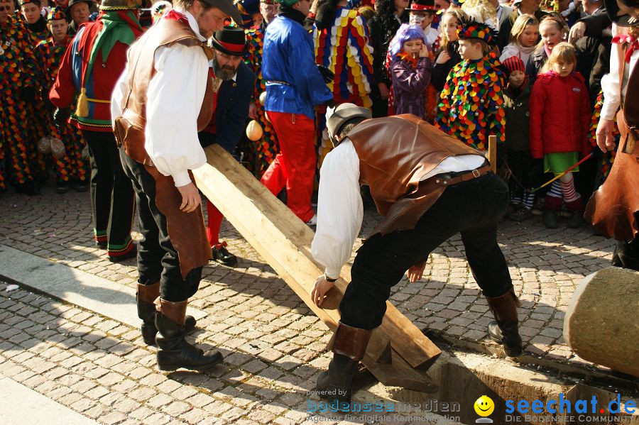 Narrenbaumstellen: Stockach am Bodensee, 03.03.2011