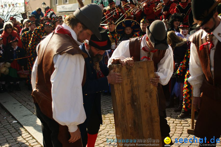 Narrenbaumstellen: Stockach am Bodensee, 03.03.2011