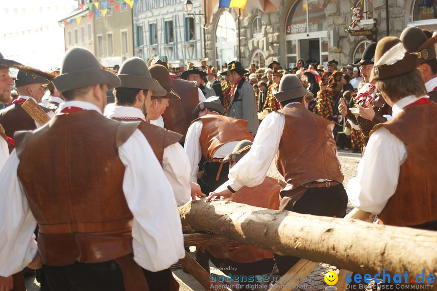 Narrenbaumstellen: Stockach am Bodensee, 03.03.2011