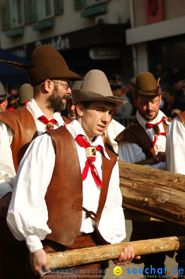 Narrenbaumstellen: Stockach am Bodensee, 03.03.2011