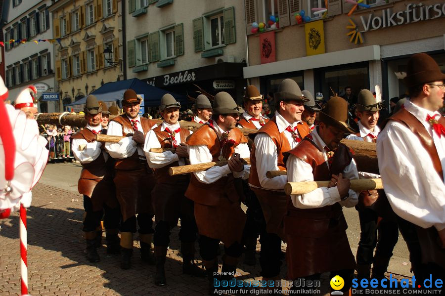 Narrenbaumstellen: Stockach am Bodensee, 03.03.2011