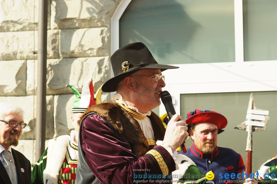 Narrenbaumstellen: Stockach am Bodensee, 03.03.2011