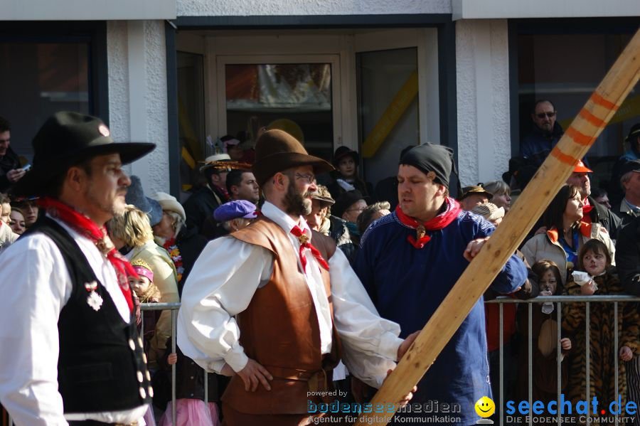 Narrenbaumstellen: Stockach am Bodensee, 03.03.2011