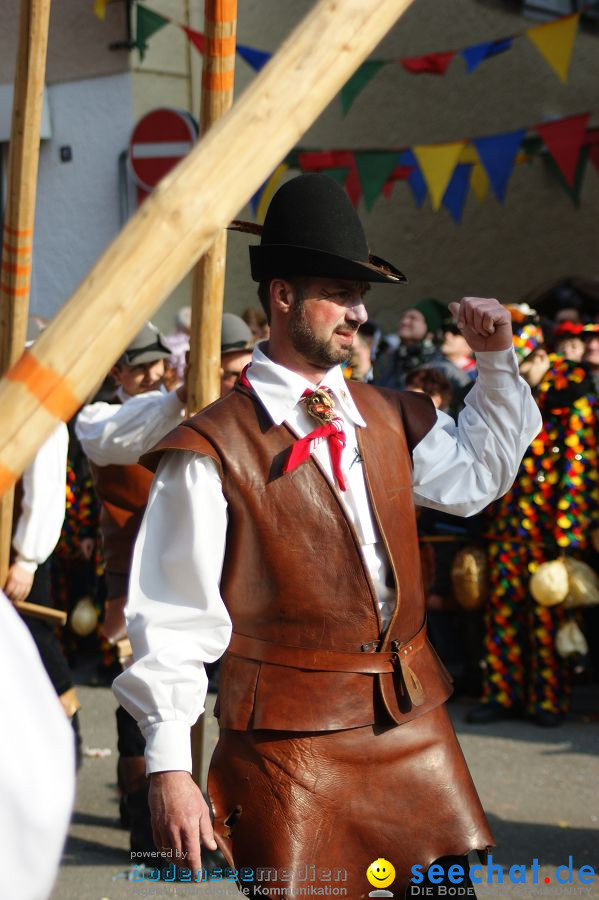 Narrenbaumstellen: Stockach am Bodensee, 03.03.2011