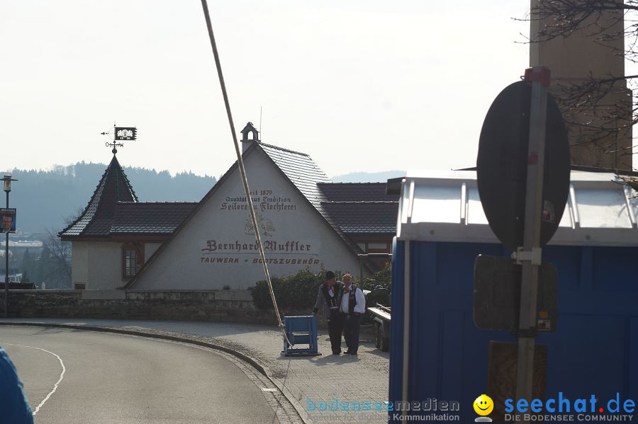 Narrenbaumstellen: Stockach am Bodensee, 03.03.2011