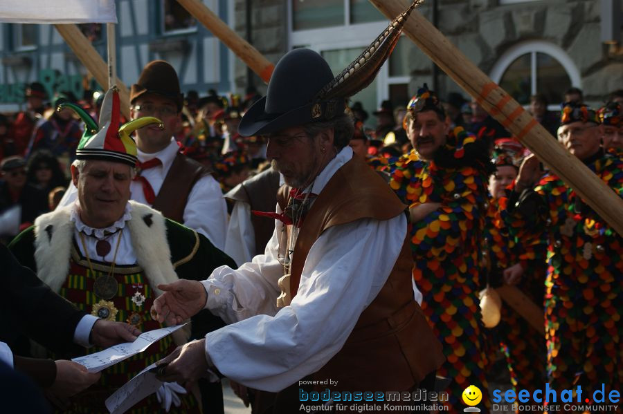 Narrenbaumstellen: Stockach am Bodensee, 03.03.2011