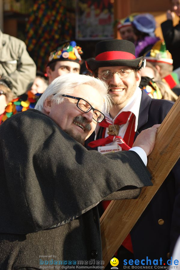 Narrenbaumstellen: Stockach am Bodensee, 03.03.2011