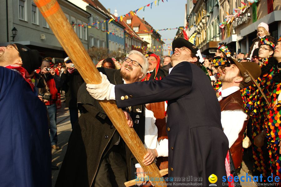 Narrenbaumstellen: Stockach am Bodensee, 03.03.2011